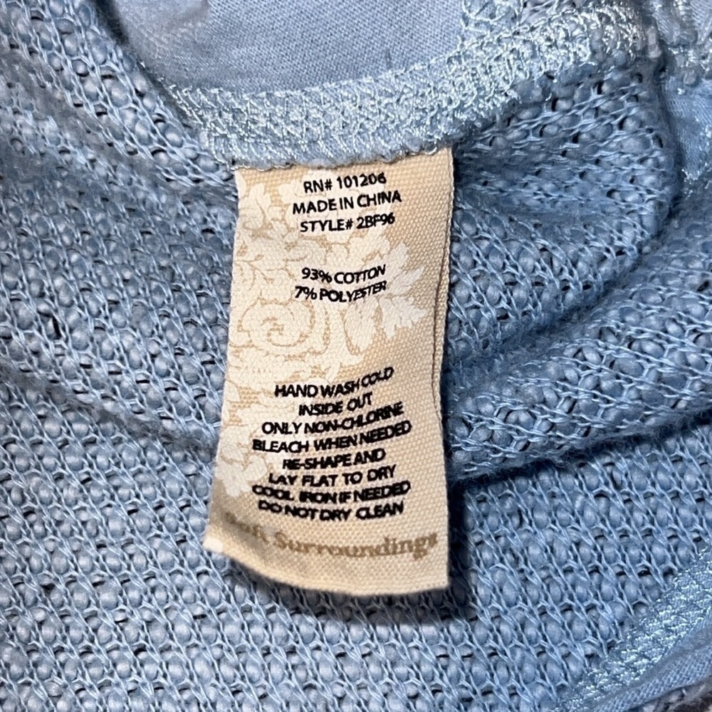 Soft Surroundings Cozumel Hooded Pullover
Sweater with Pockets Women's Large - Picture 14 of 17